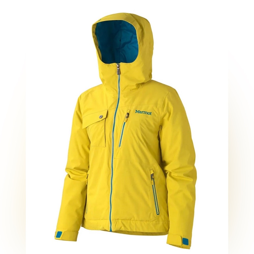 Marmot Free Skier Jacket Size Medium Yellow